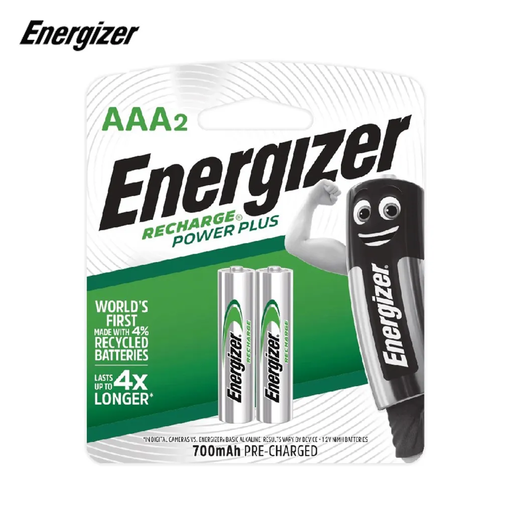 Ảnh Pin sạc Energizer  Powerplus AAA 700mAh NH12 RP2 - vỉ 2 viên  - Hàng chính hãng 1