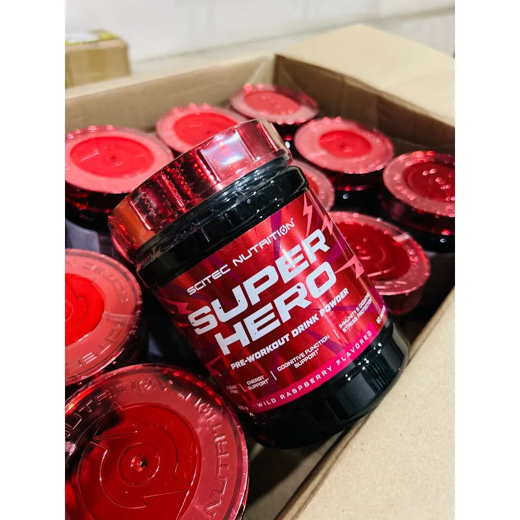 Ảnh Pre-Workout | Super Hero SCITEC Hộp 285g | Hỗ trợ tập luyện Tăng sức mạnh, sức bền Duy trì tập trung 1