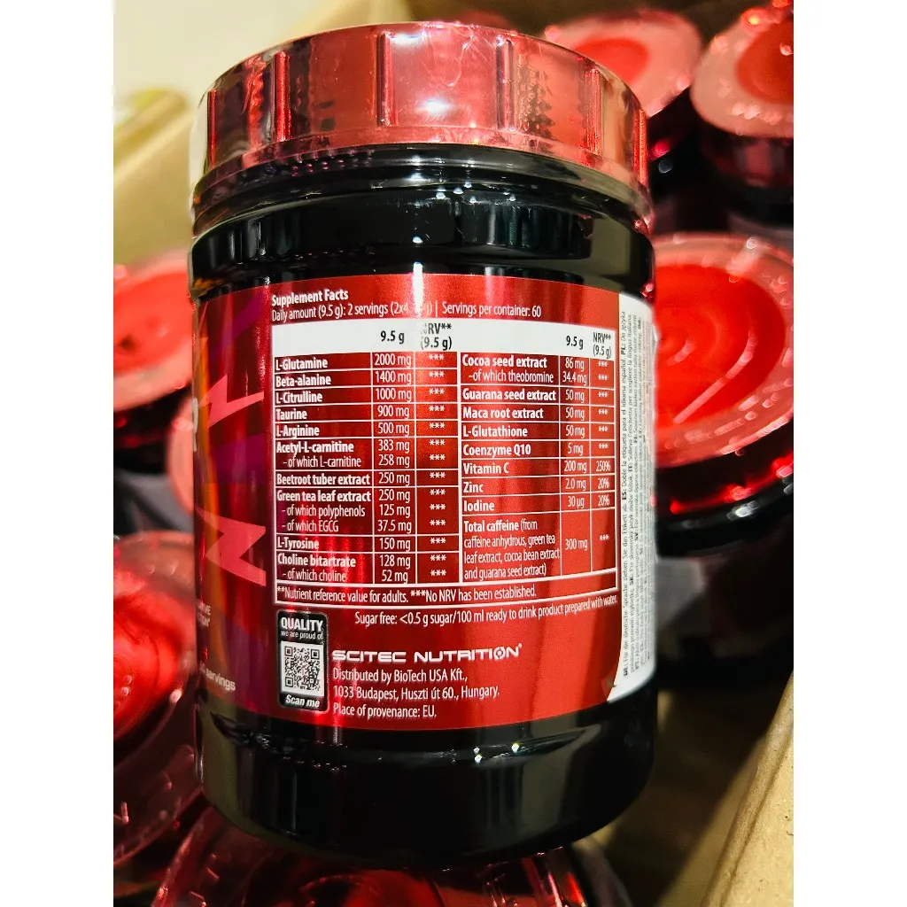 Ảnh Pre-Workout | Super Hero SCITEC Hộp 285g | Hỗ trợ tập luyện Tăng sức mạnh, sức bền Duy trì tập trung 4