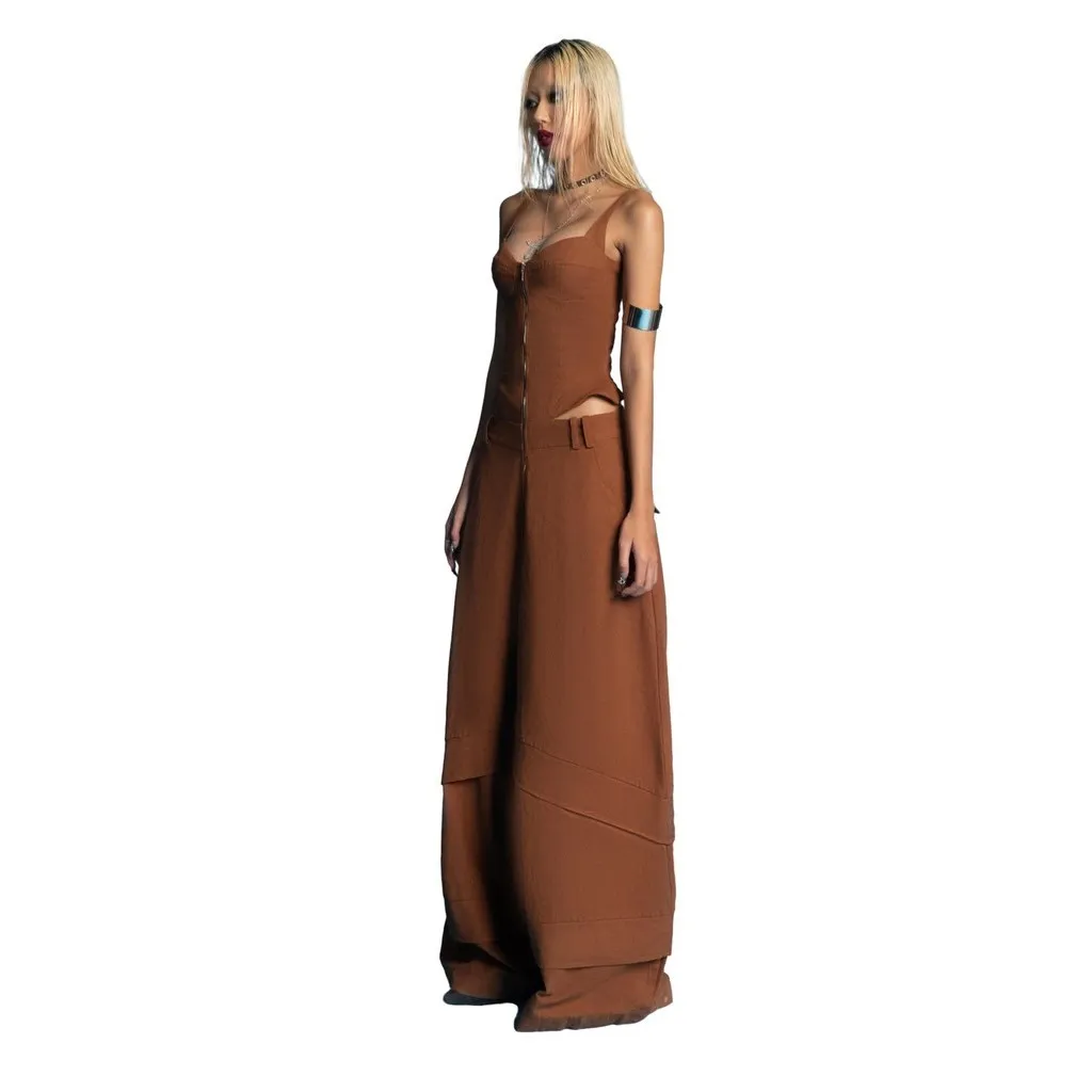 Ảnh Puzzle Cupped & Wide Long Leg Jumpsuit 1