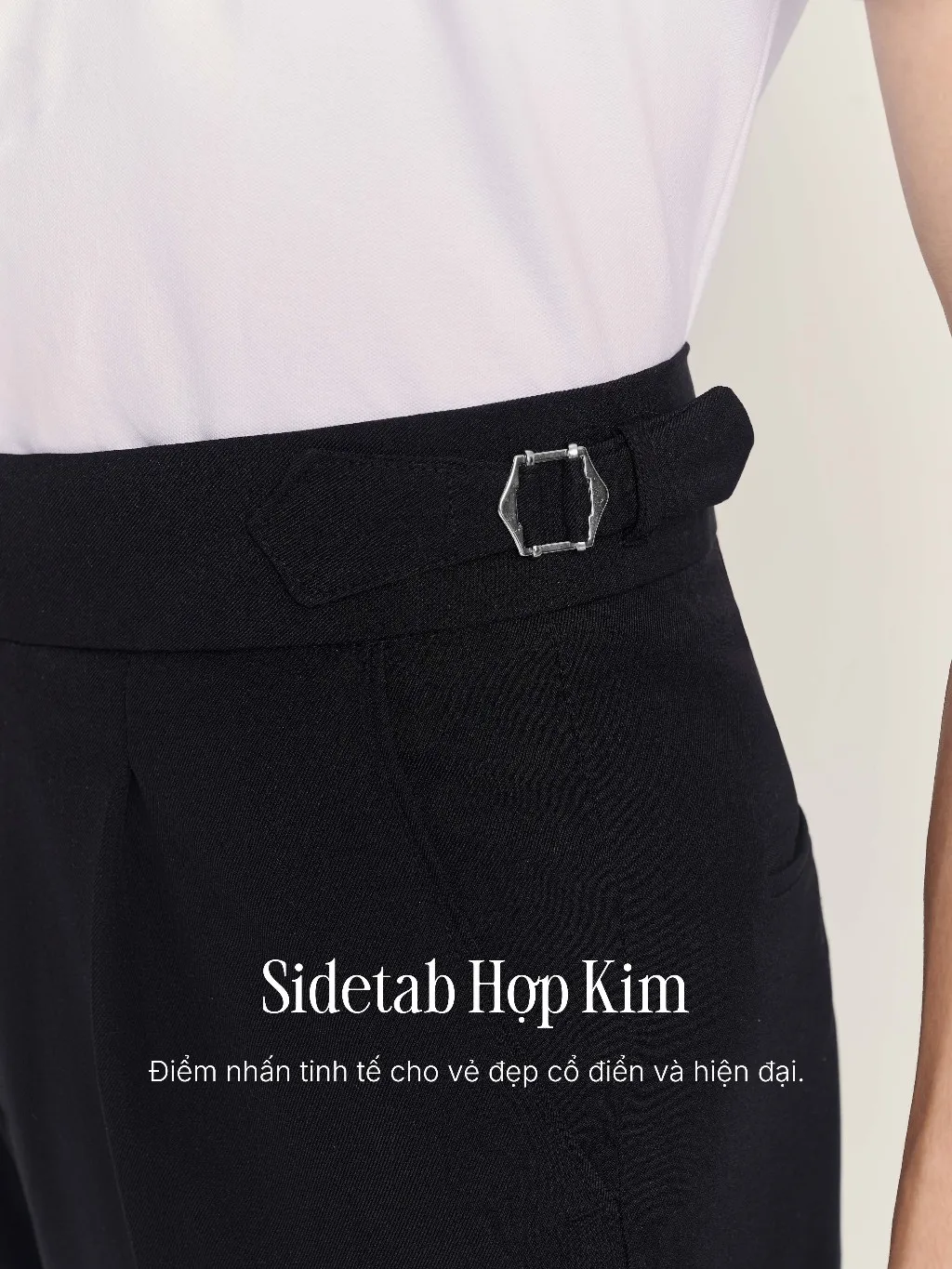 Ảnh Quần âu nam cạp cao JBAGY Sidetab  - điều chỉnh cạp, vải Tuypsi cotton co giãn nhẹ chất lượng cao JA0302 2