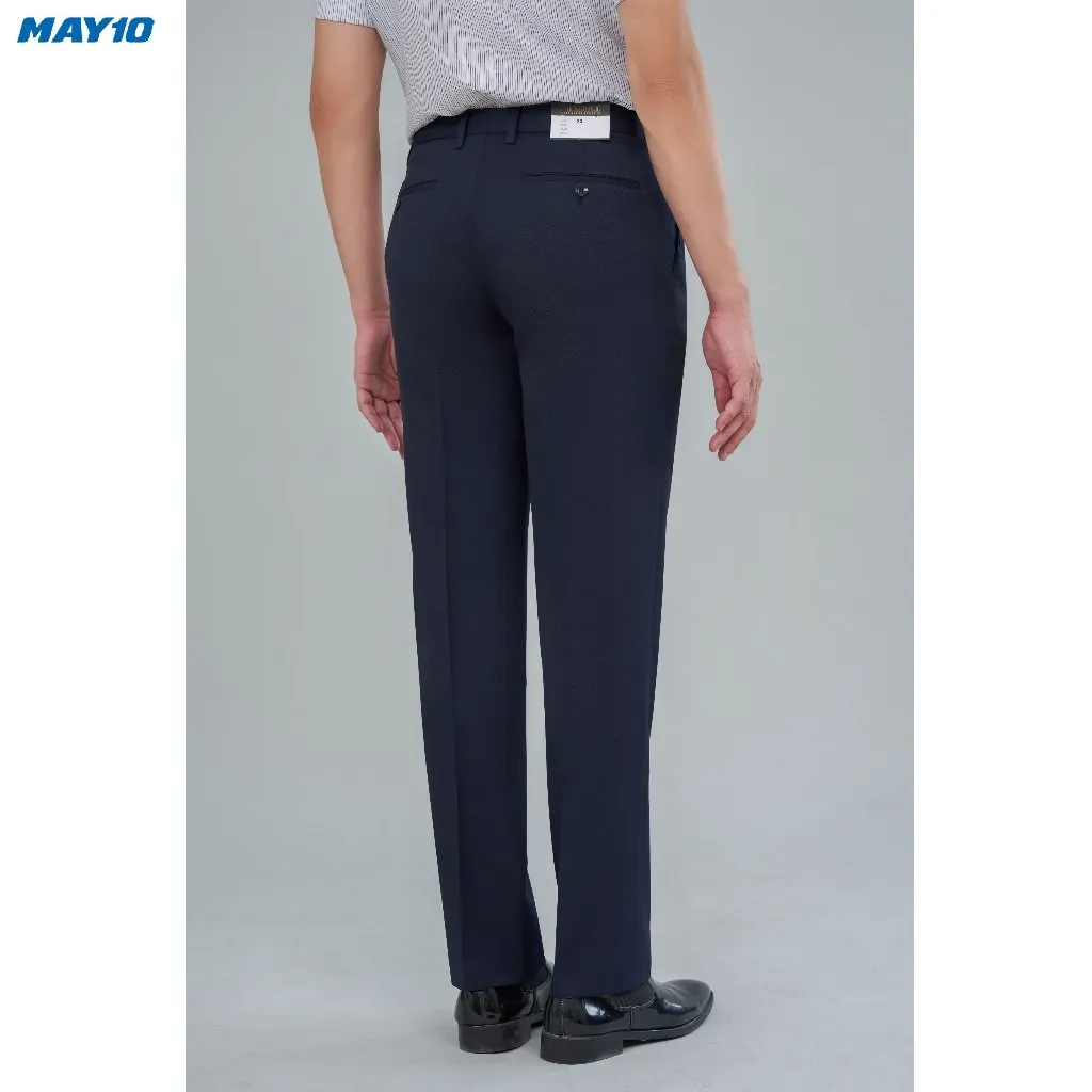 Ảnh Quần âu nam có ly màu xanh đen May 10 020123182CL 1-TK (chưa lên gấu) 1