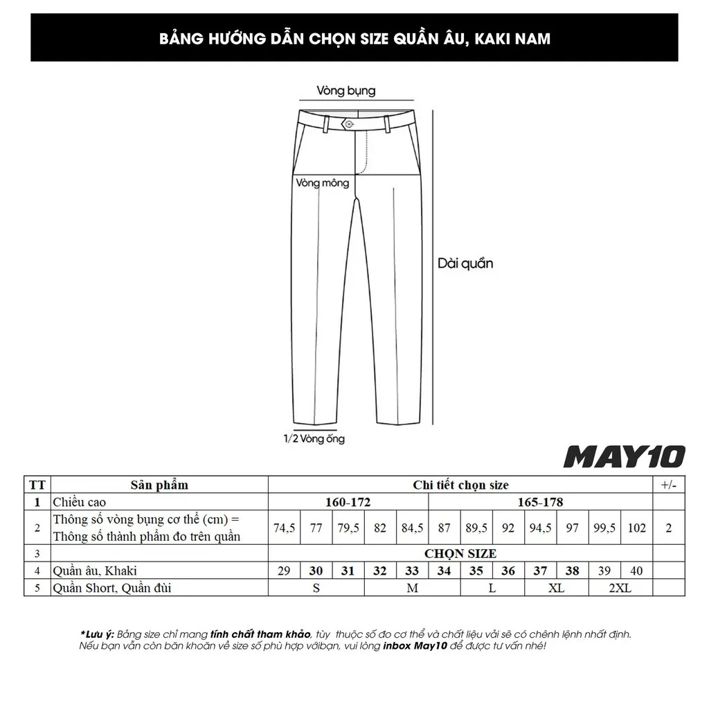 Ảnh Quần âu nam có ly màu xanh đen May 10 020123182CL 1-TK (chưa lên gấu) 4