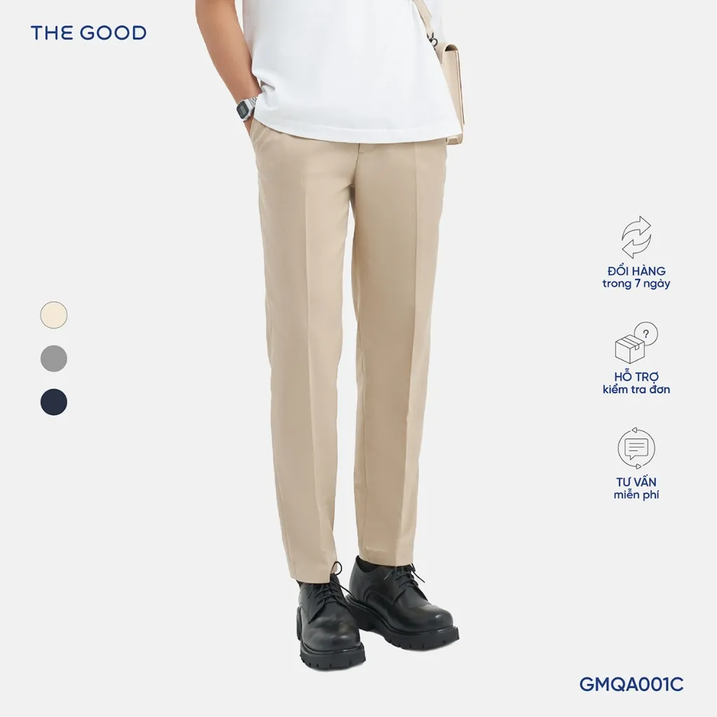 Ảnh Quần âu nam form đứng  chất liệu rayon, ít nhăn 1