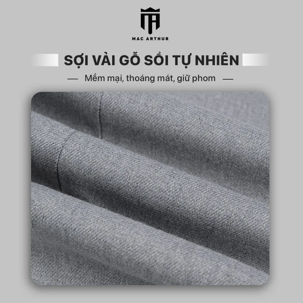 Ảnh Quần âu nam giữ form cao cấp chính hãng MAC ARTHUR vải dày dặn, bền chắc, giữ phom cực tốt 4