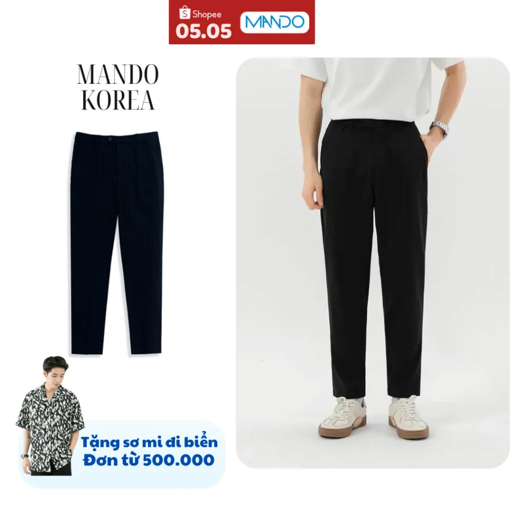 Đánh Giá Quần Âu Nam MANDO QKN020: Ống Côn, Công Sở, Phong Cách Hàn Quốc
