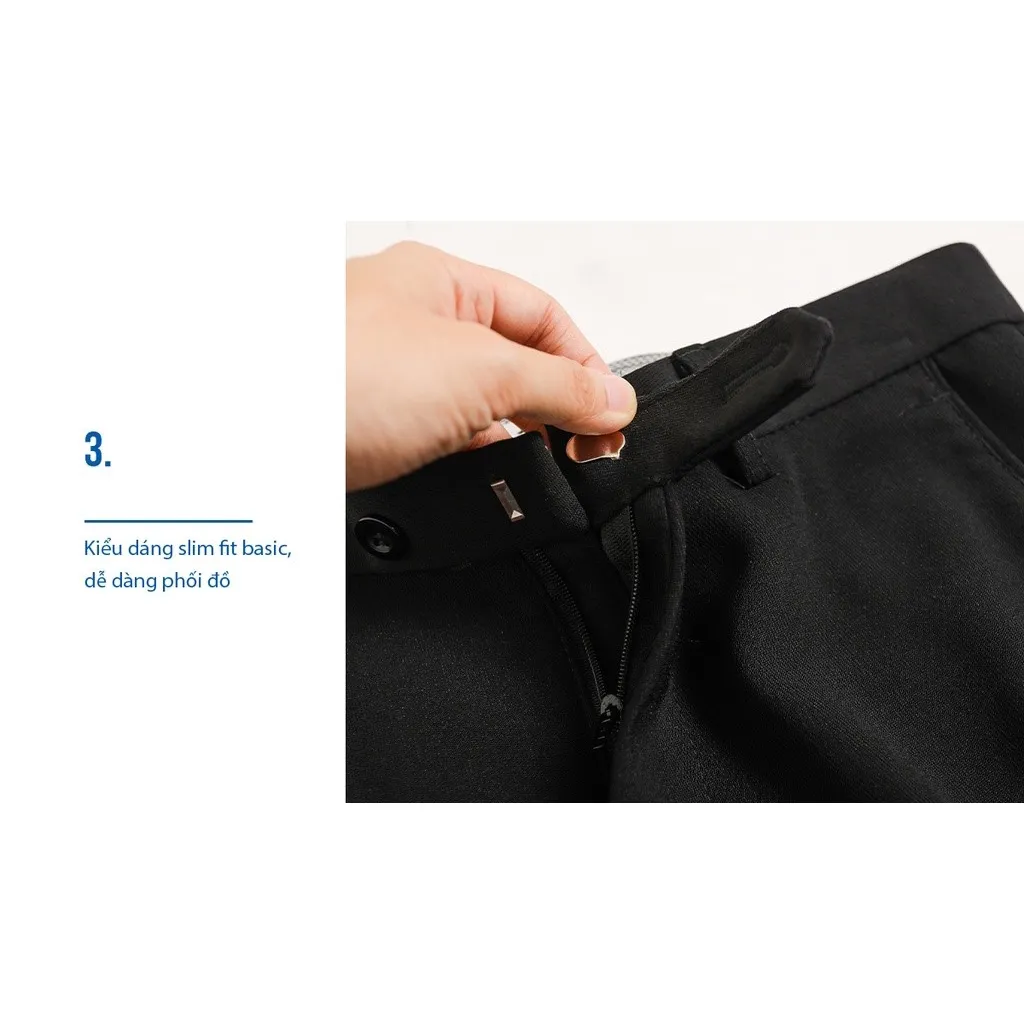 Ảnh Quần Âu Nam MANDO Ống Côn Công Form Công Sở Nhiều Màu, Kiểu Dáng Basic Trẻ Trung Phong Cách Hàn Quốc - QKN020 4