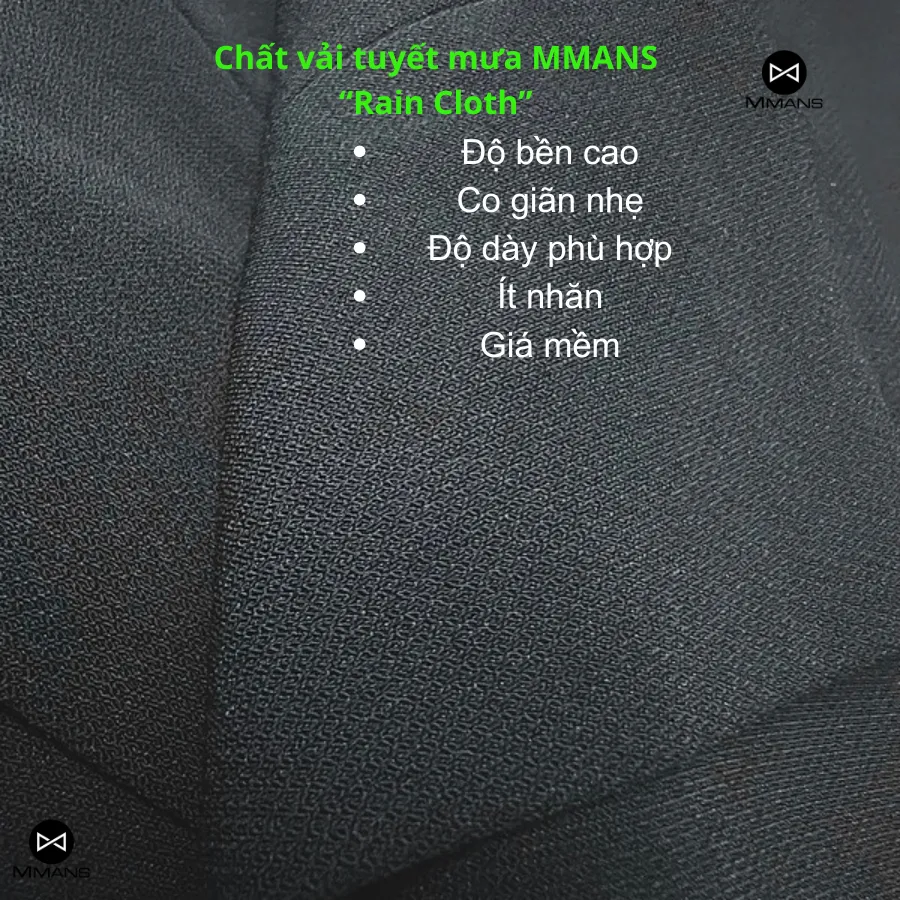 Ảnh Quần âu nam MMANS chất vải tuyết mưa ống côn co giãn dáng ôm body 4