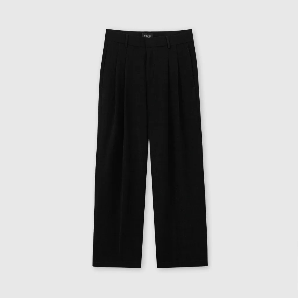 Ảnh Quần âu nam ROWAY vải chéo Hàn, co giãn nhẹ, Basic Trousers 1