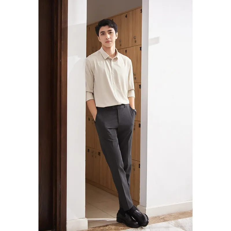 Ảnh Quần âu nam TORANO slim-fit cạp trơn chuẩn phom DABT900 2