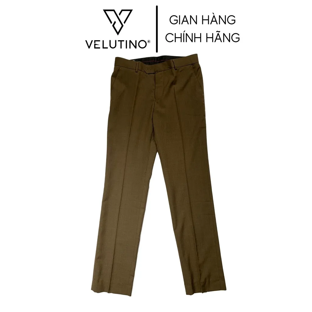 Ảnh Quần âu nam Velutino cao cấp công sở lịch lãm nam tính nâu 1