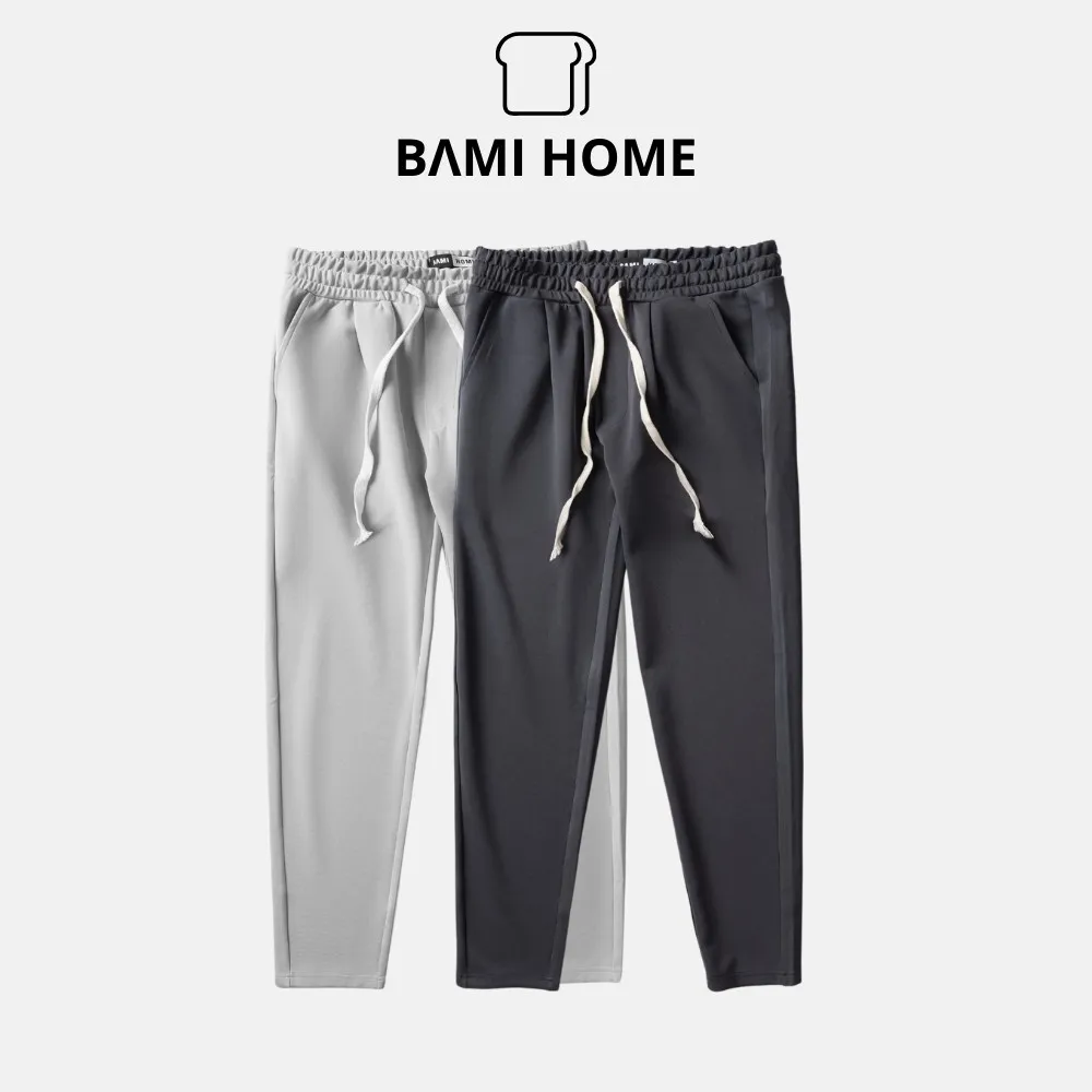 Ảnh Quần baggy ống suông nam BAMI HOME chất liệu vải poly 2 da cogiãn tốt thoáng mát QBG03 1