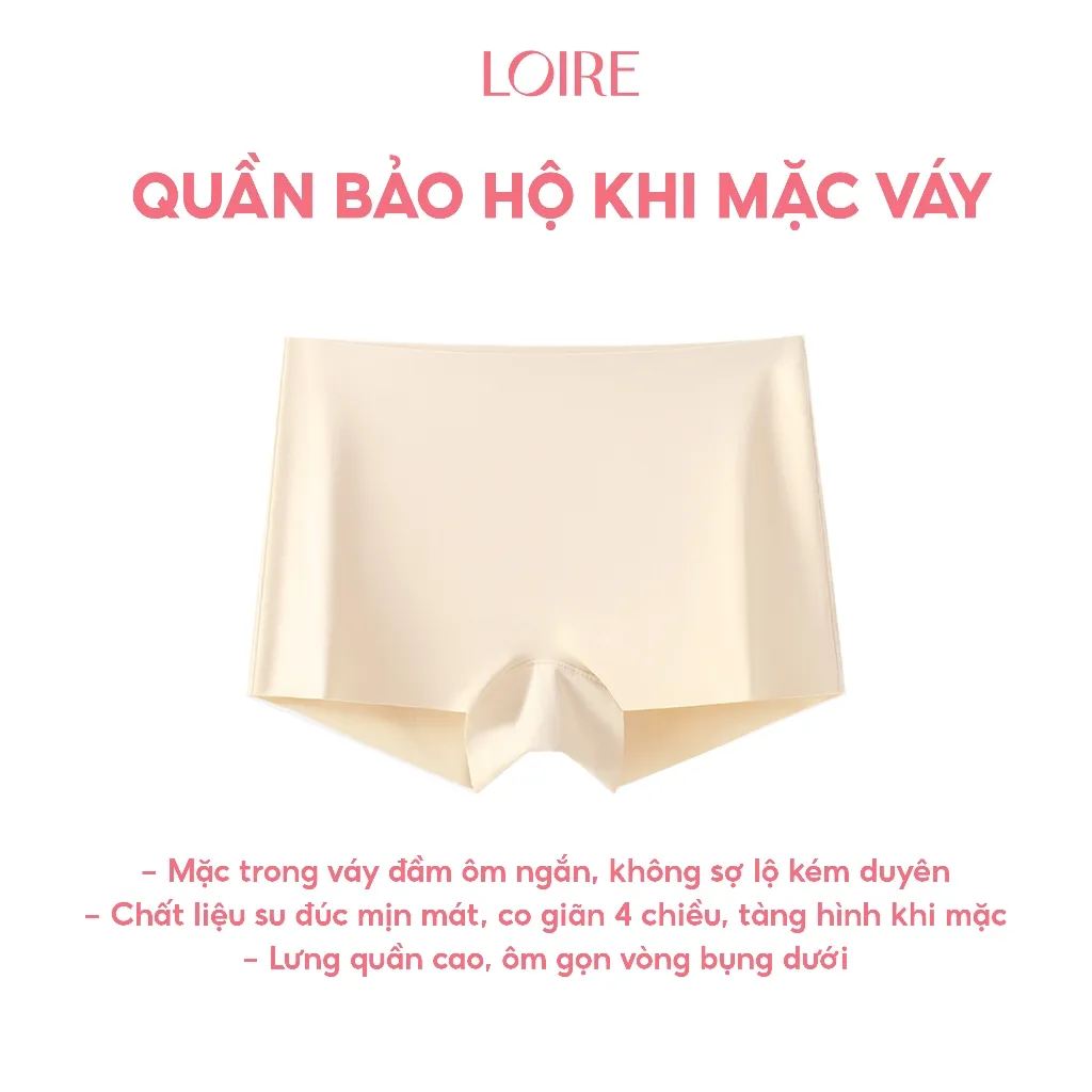 Ảnh Quần Bảo Hộ Tàng Hình Mặc Trong Váy Chất Su Đúc Mịn Mát Loirechic QMV15 1