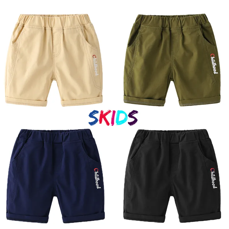 Ảnh Quần bé trai hàn quốc mùa hè dáng short chất kaki dày dặn mền mịn cho trẻ em SKIDS 1