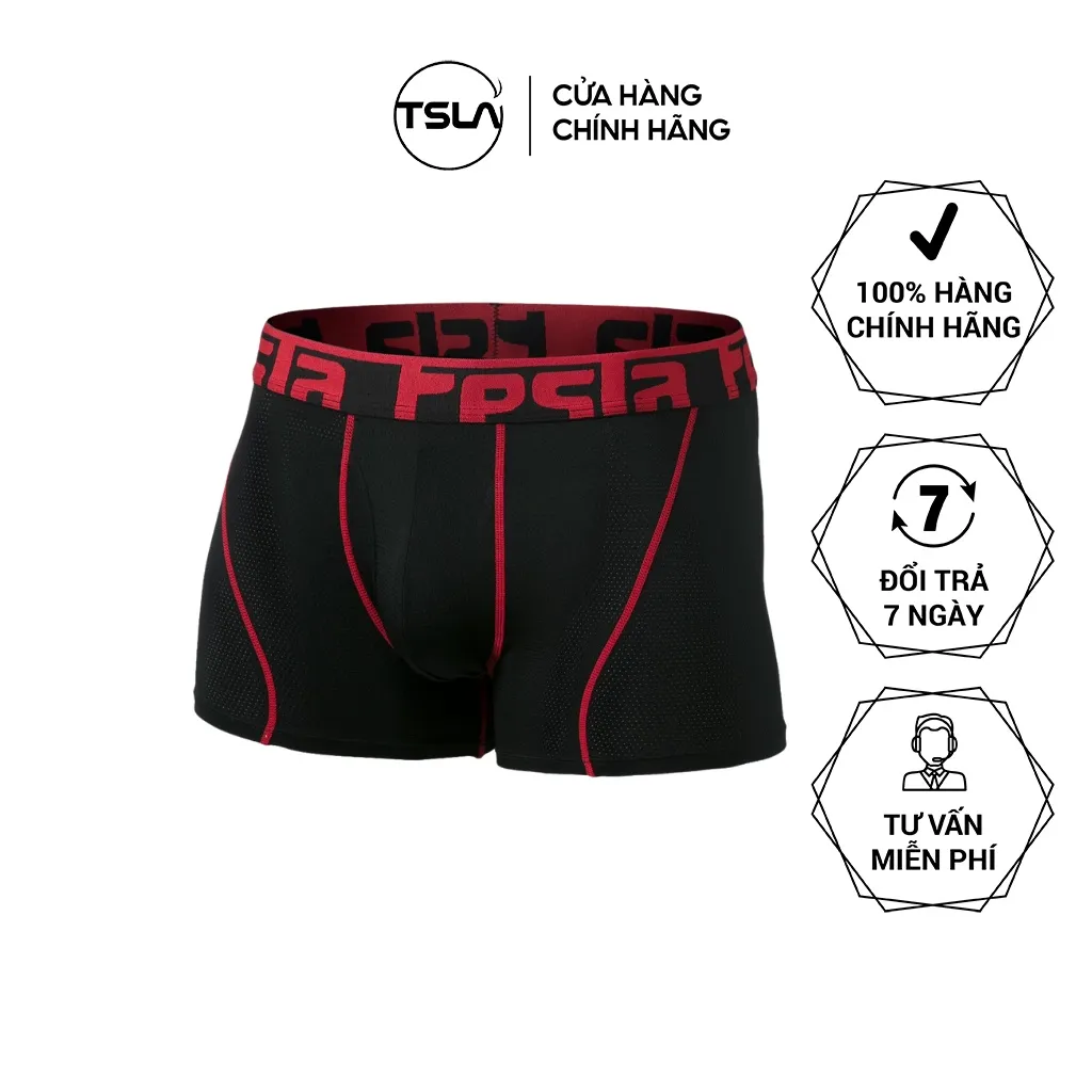 Ảnh Quần BOXER Nam TSLA BODYFIT dạng vải lưới cao cấp mát lạnh kháng khuẩn thoáng khí bigsize TSX3024 3