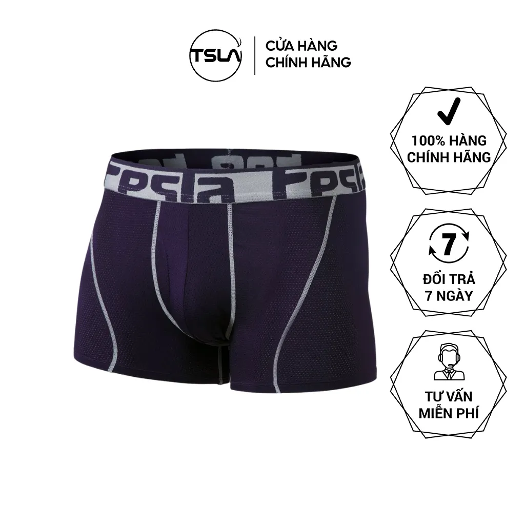 Ảnh Quần BOXER Nam TSLA BODYFIT dạng vải lưới cao cấp mát lạnh kháng khuẩn thoáng khí bigsize TSX3024 4