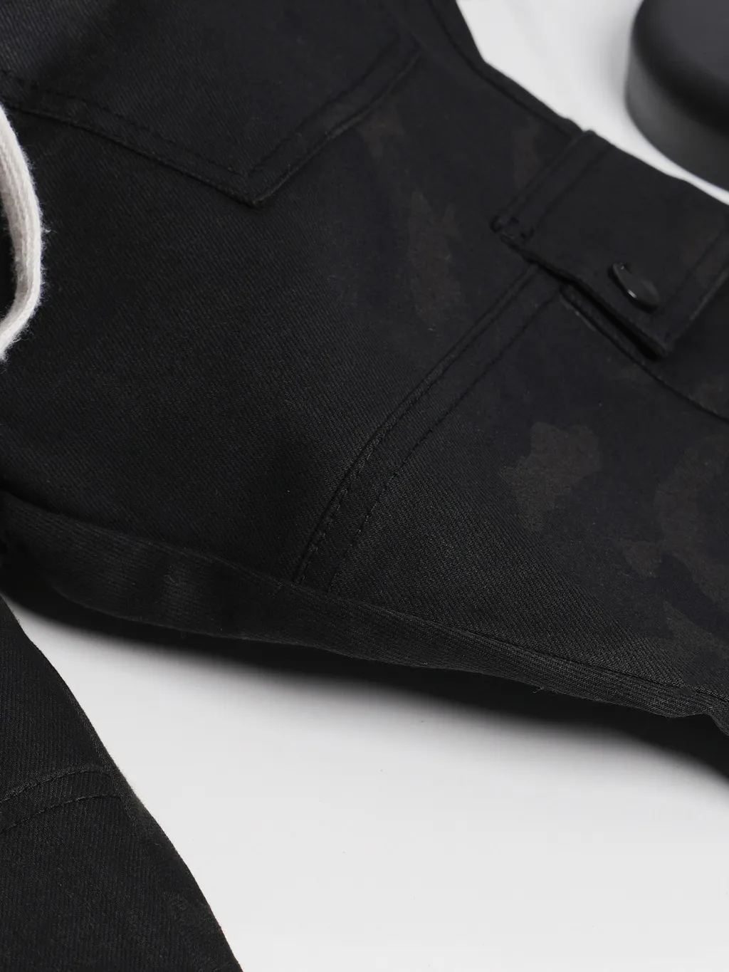 Ảnh Quần cargo nam kaki co giãn túi hộp KQSTYLING form relaxed fit thoải mái dễ mặc Zip ARM Đen 1