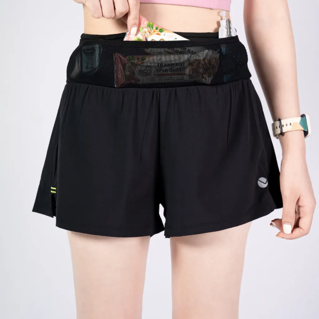 Ảnh Quần Chạy Bộ Nữ 2 Lớp Livan Sport, Quần Running, Quần Chạy Nữ, Quần Chạy Có Cạp Đựng Đồ Tiện Lợi, Quần Running 2 Lớp Nữ 2