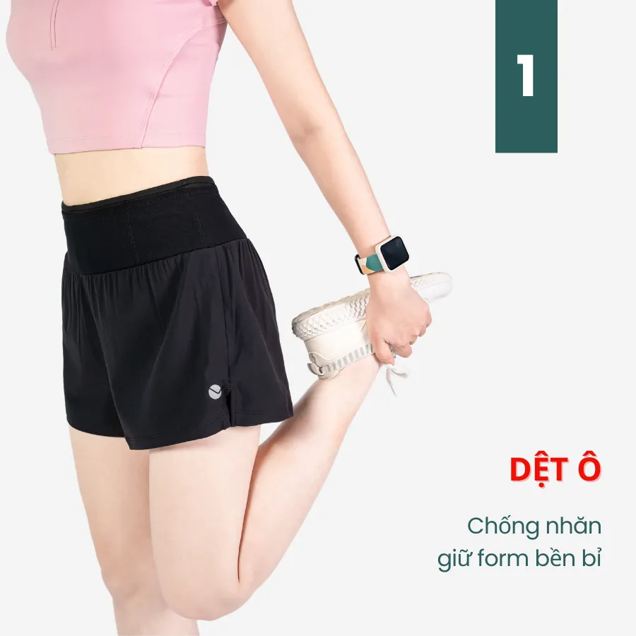 Ảnh Quần Chạy Bộ Nữ 2 Lớp Livan Sport, Quần Running, Quần Chạy Nữ, Quần Chạy Có Cạp Đựng Đồ Tiện Lợi, Quần Running 2 Lớp Nữ 3