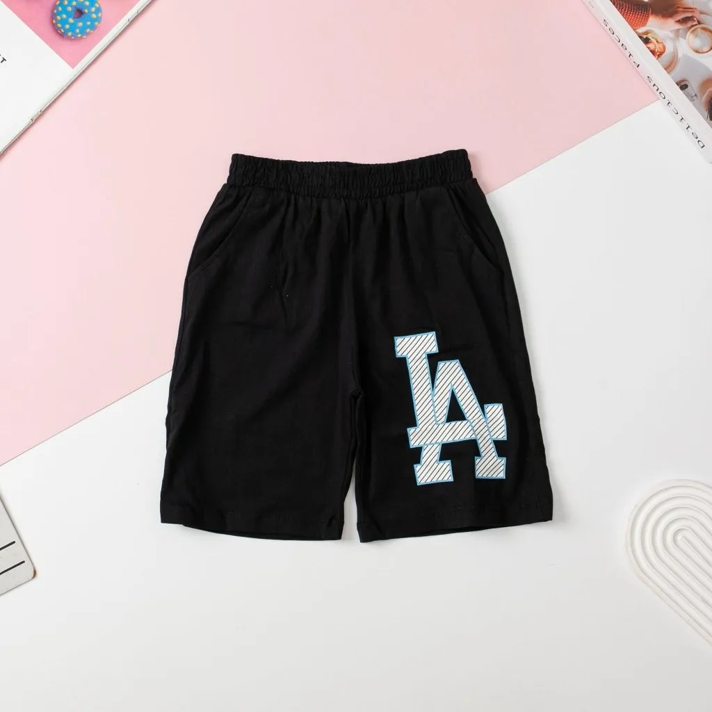 Ảnh Quần cotton bé trai LITIBABY, in chữ LA, size đại 8/16 tuổi 1