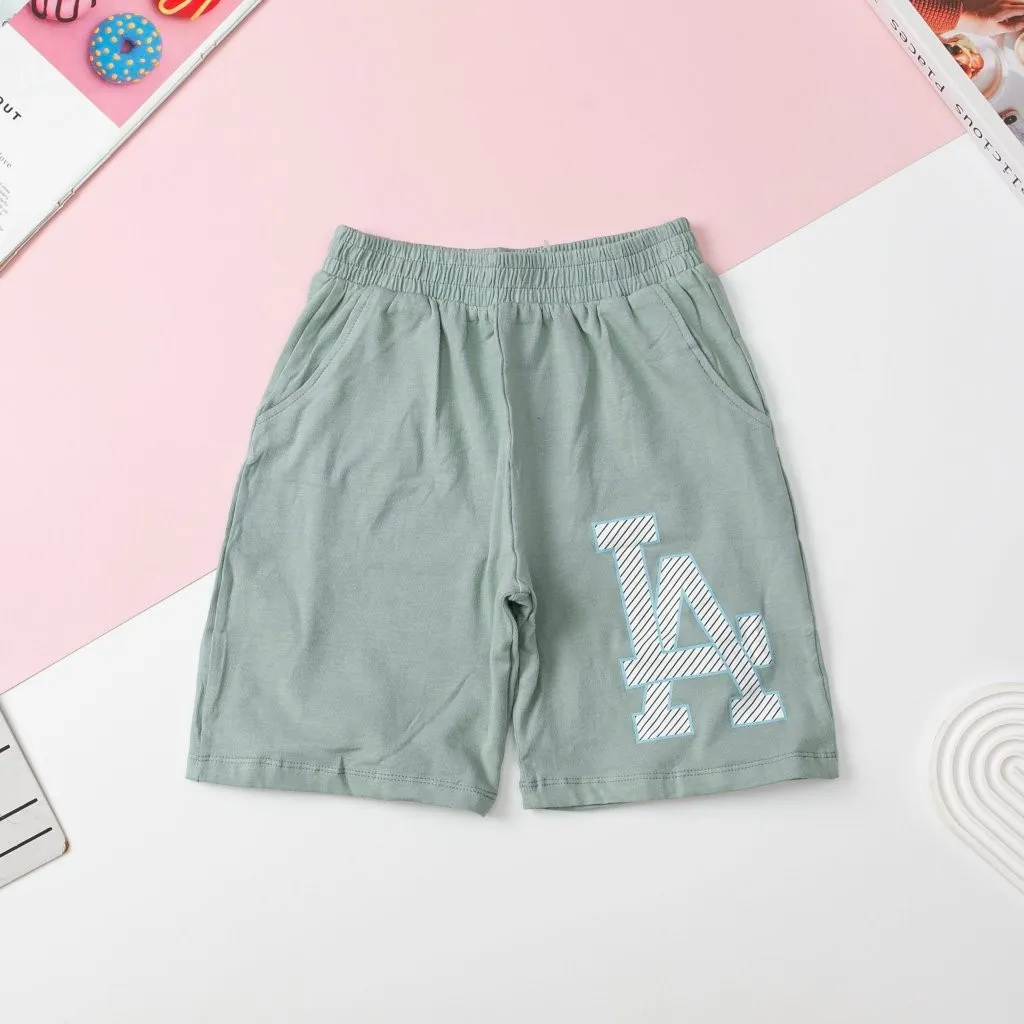 Ảnh Quần cotton bé trai LITIBABY, in chữ LA, size đại 8/16 tuổi 4