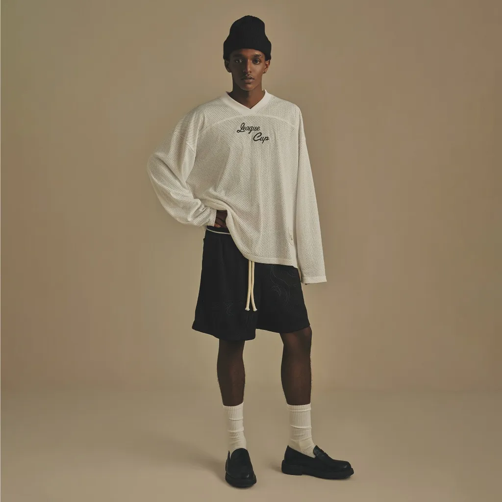 Ảnh Quần Court Shorts Vải Lưới Oh Wonder Studio - Rugby Team Collection 2