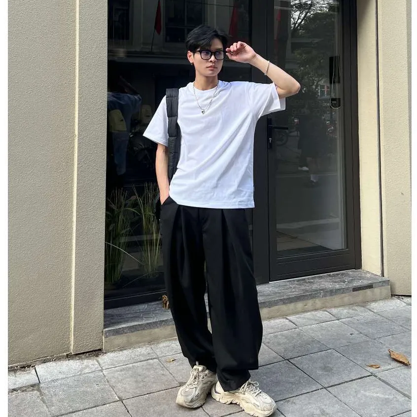 Ảnh Quần Dài Form Rộng NEWSEVEN Wide Leg Pleated Pants QD.416 4