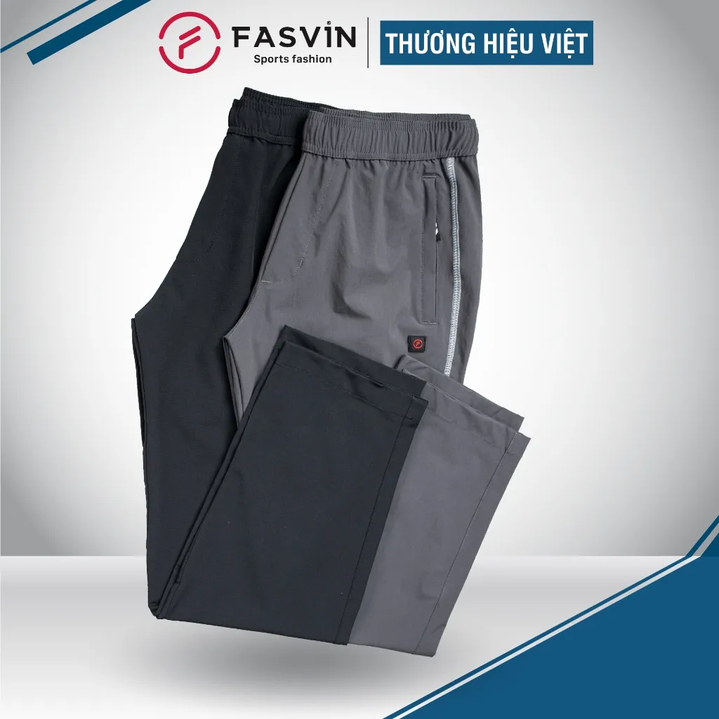 Ảnh Quần Dài Gió Cạp Chun Thể Thao Nam Fasvin DC23603.HN Vải Gió Chun 01 Lớp Chất Lượng Tốt Hàng Nhà Máy 1