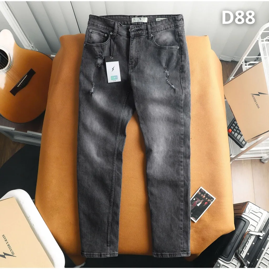 Ảnh Quần Dài Jeans Xám Rách Hunter Xrays D88 Menswear - Nam 1