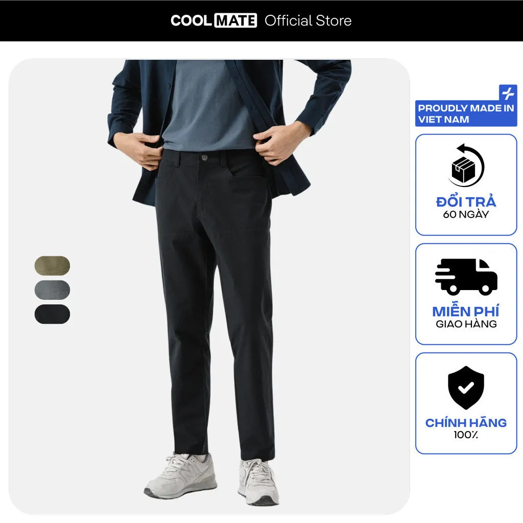 Ảnh Quần dài kaki ECC Pants giữ form dáng trong mọi hoạt động Coolmate 1