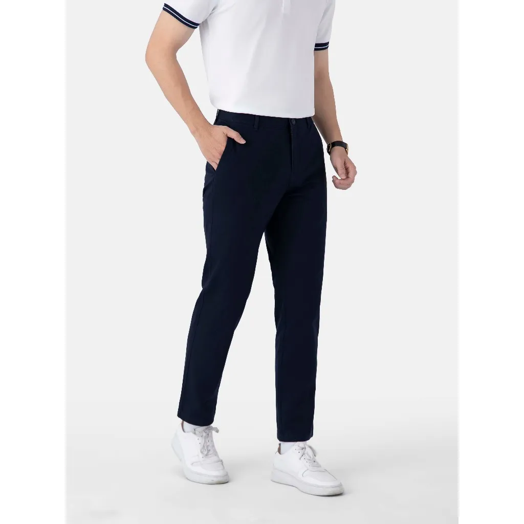 Ảnh Quần Dài Kaki Nam 5S FASHION Chất Cotton Trơn Basic Phom Regular Thoải Mái QKK24005 2