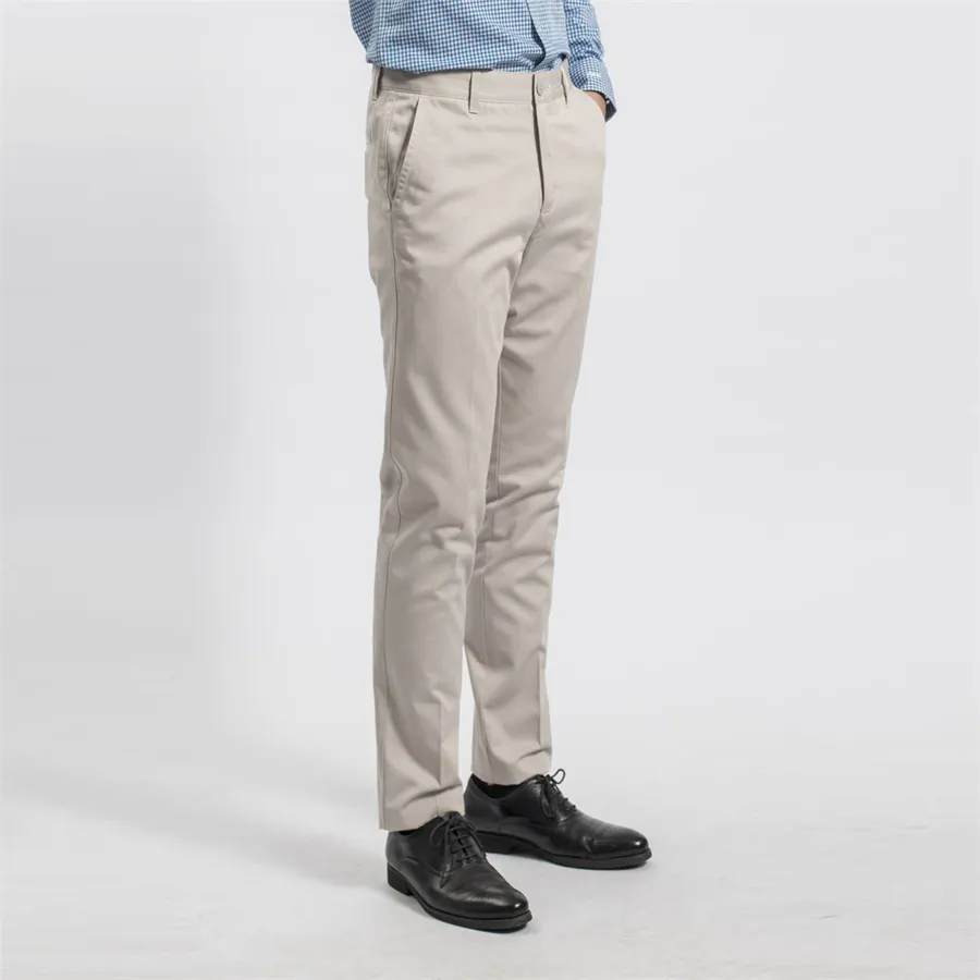 Ảnh Quần dài kaki nam ARISTINO dáng Regular fit suông nhẹ mềm mại, thoáng mát - AKKR0109 1