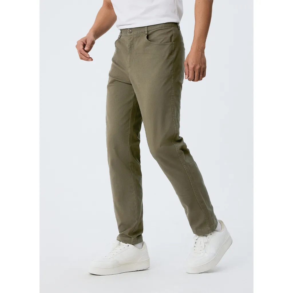 Ảnh Quần Dài KaKi Nam Lưng Gài Ống Đứng Trơn Đơn Giản Thời Trang Thương Hiệu Y2010 Non Branded 32 Vol 25 24162 |YaMe| 4