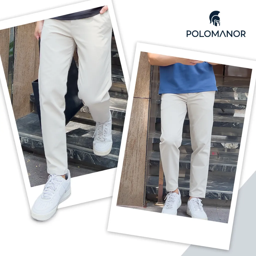 Ảnh Quần dài kaki nam SD, chất liệu Kaki gân Hàn Quốc chuẩn form tôn dáng sang trọng - POLOMANOR 3