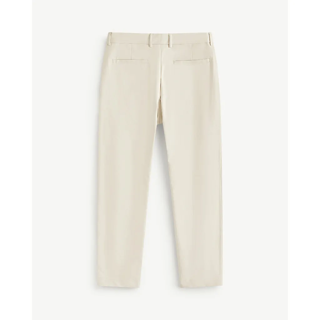 Ảnh Quần Dài Khaki Nam Vải Dobby Texture Form Slim Cropped - Routine 10S25PCA010 1