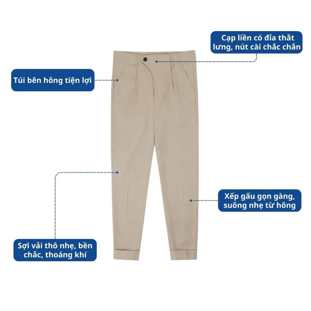 Ảnh Quần dài nam cao cấp AKUBA form skinny vải chống nhăn co giãn nhẹ, ôm dáng người | 01K0529 2