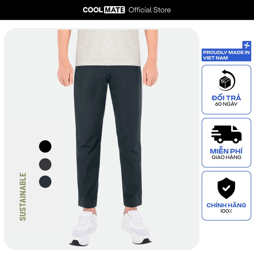 Đánh Giá Quần Daily Pants Coolmate Sợi Sorona Nhuộm Cleandye | Thoải mái & Bền màu
