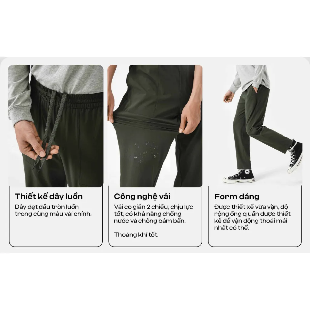 Ảnh Quần dài nam ECC Ripstop Pants trượt nước chống bám bụi Coolmate 1