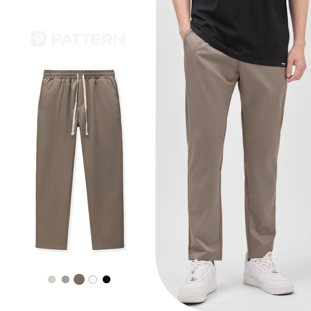 Ảnh Quần Dài Nam Kaki Suông Cạp Chun PATTERN PQ039 3