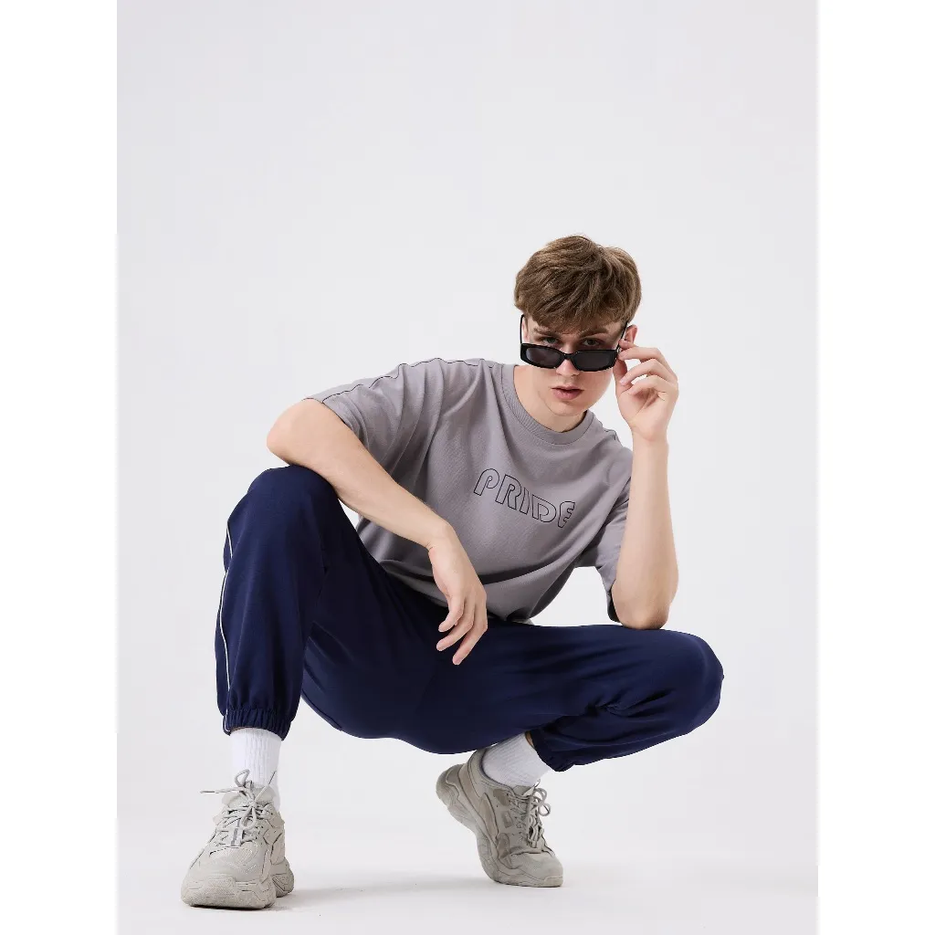 Ảnh Quần Dài Nam Lưng Thun Form Rộng Thời Trang Thương Hiệu  Y2010 No Style M121 Vol 24 Đen 23844 |YaMe| 4