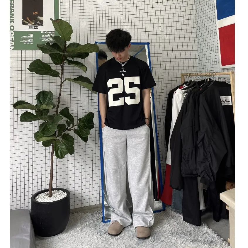 Ảnh Quần Dài Ống Rộng SAIGONESE Chất Nỉ 2 Da 350GSM Track Pants Unisex Nam Nữ Đứng Form Co Giãn Tốt 2