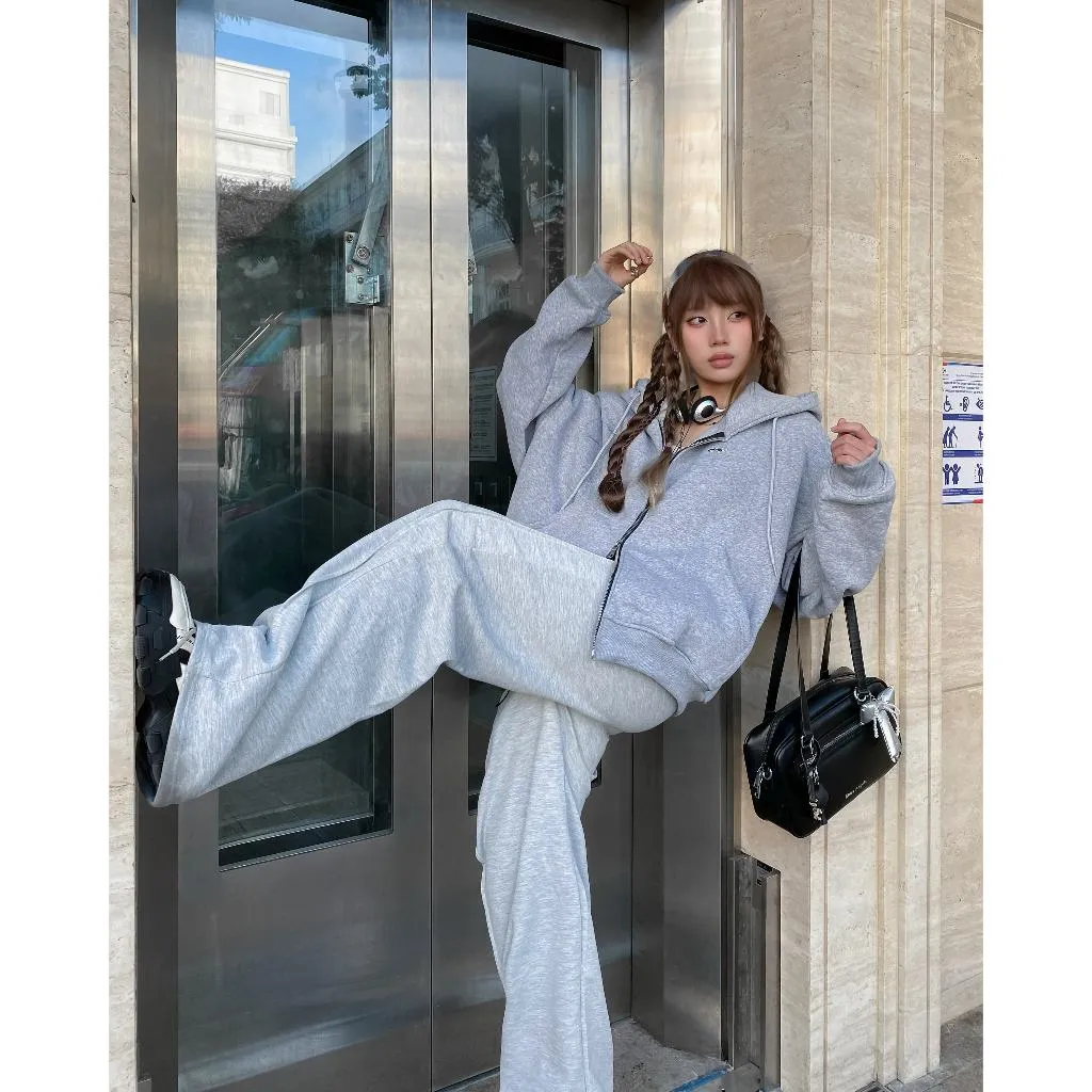 Ảnh Quần Dài Ống Rộng SAIGONESE Chất Nỉ 2 Da 350GSM Track Pants Unisex Nam Nữ Đứng Form Co Giãn Tốt 3