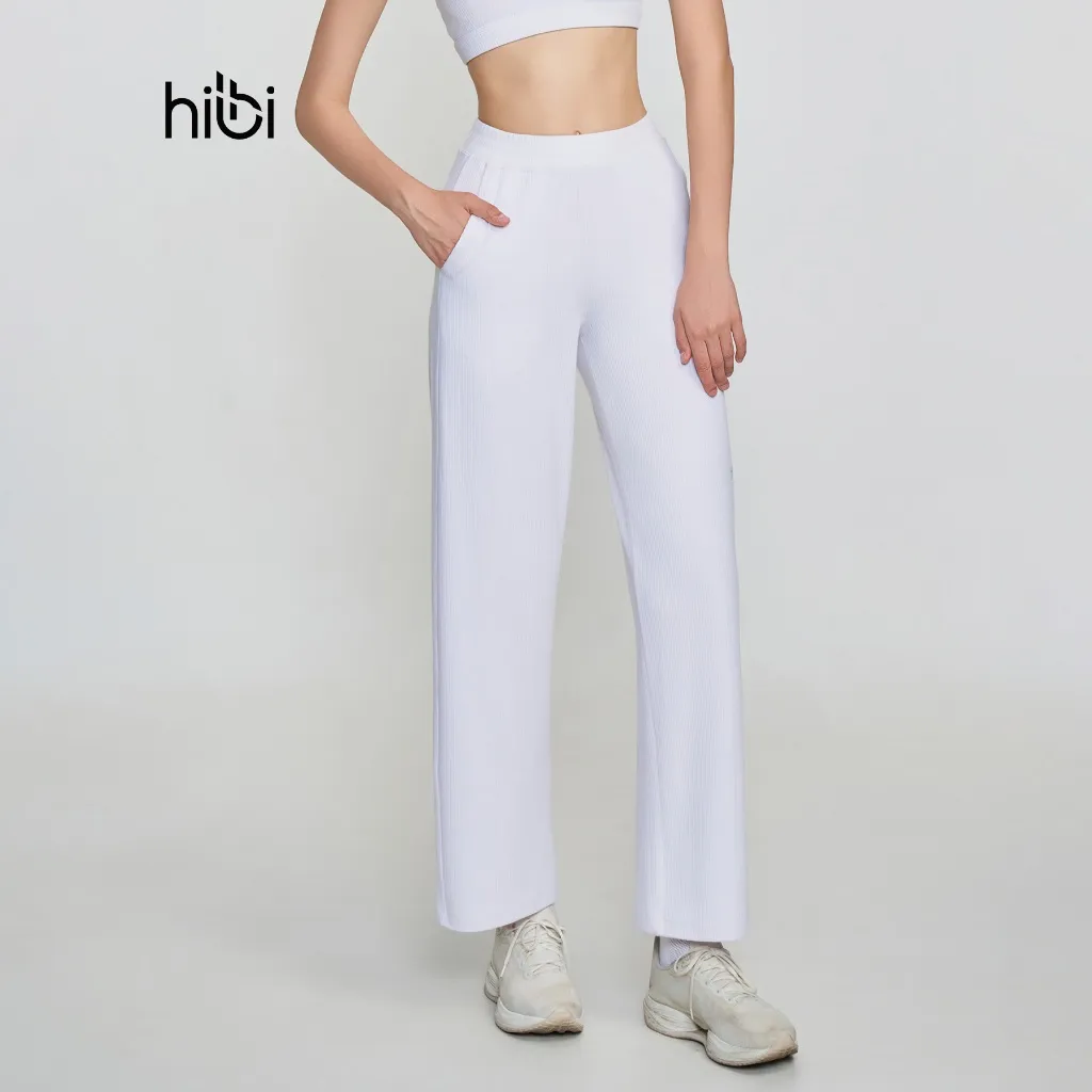Ảnh Quần dài ống suông Hibi Sports QD323, chất vải Rib cao cấp, có túi 2 bên 2