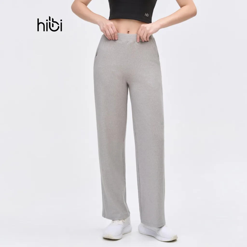 Ảnh Quần dài ống suông Hibi Sports QD323, chất vải Rib cao cấp, có túi 2 bên 3