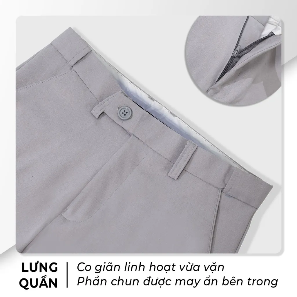 Ảnh Quần dài tây nam SIXMEN co giãn 2 chiều, lưng đai chun ẩn, xuất xịn, chuẩn form 4