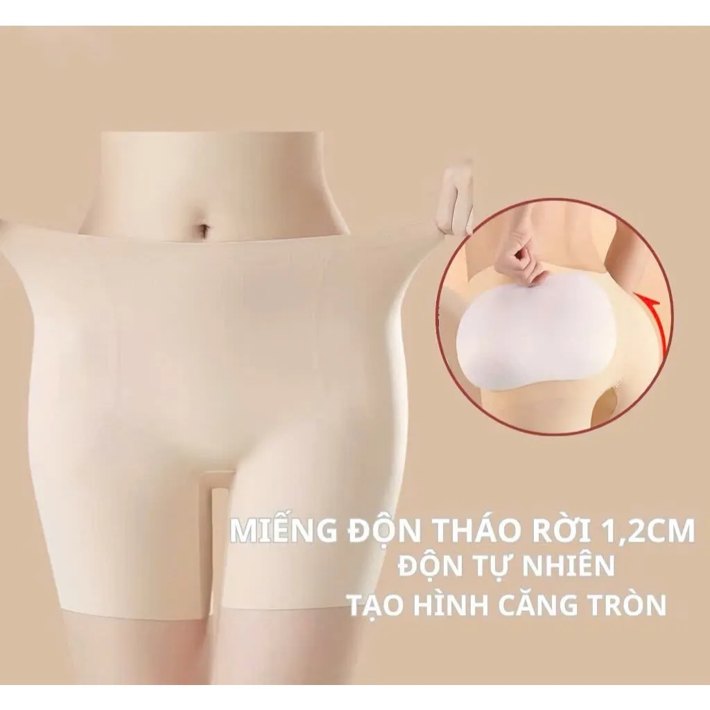 Ảnh Quần Độn Mông Hông Silive Đệm 1,2cm Chất Su Không Viền Chống Lộ 2