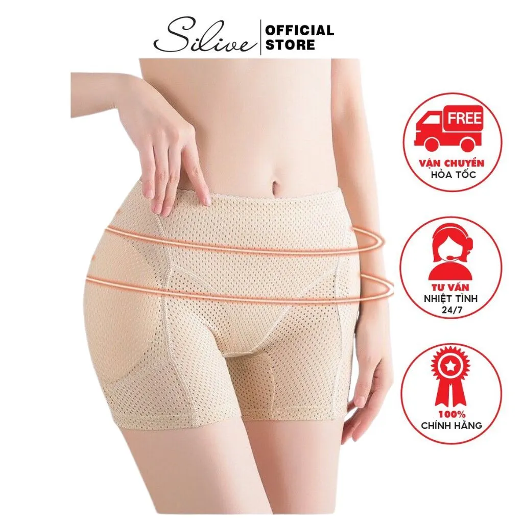 Ảnh Quần độn mông và hông mặc váy body nâng mông gen bụng thông hơi Silive gen bụng cạp cao lên dáng tự nhiên không lộ 1