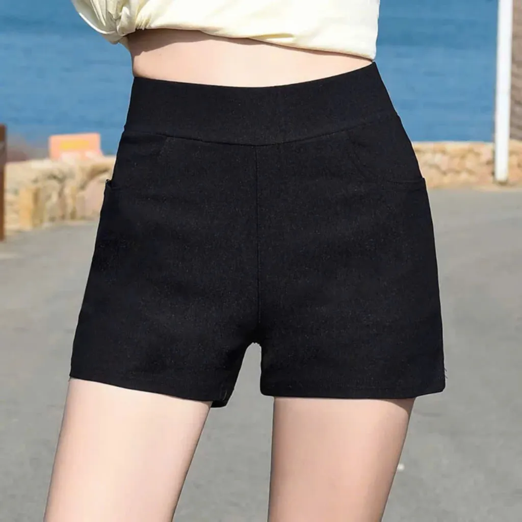 Ảnh Quần đùi nữ vải umi co giãn 4 chiều - Quần legging đùi nữ Loza LQ035225 3