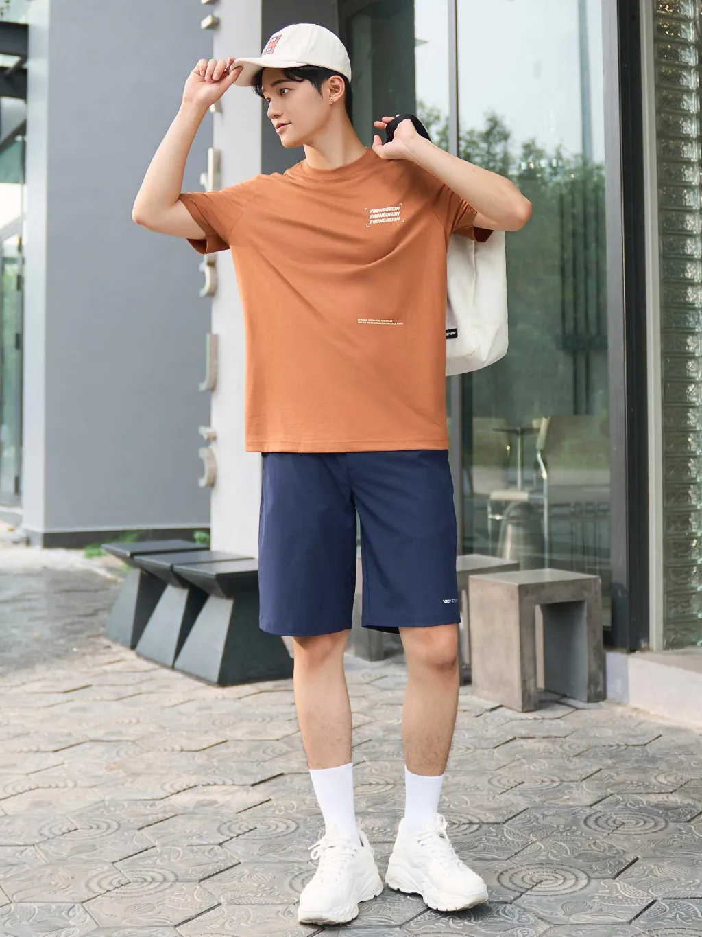 Ảnh Quần đùi thể thao nam YODY quần short cạp di động, thoáng mát, thoải mái SQM7047 2