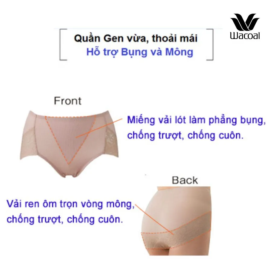 Quần Gen Vừa Wacoal VKJ4210: Định Hình Bụng Mông Thon Gọn, Thoải Mái